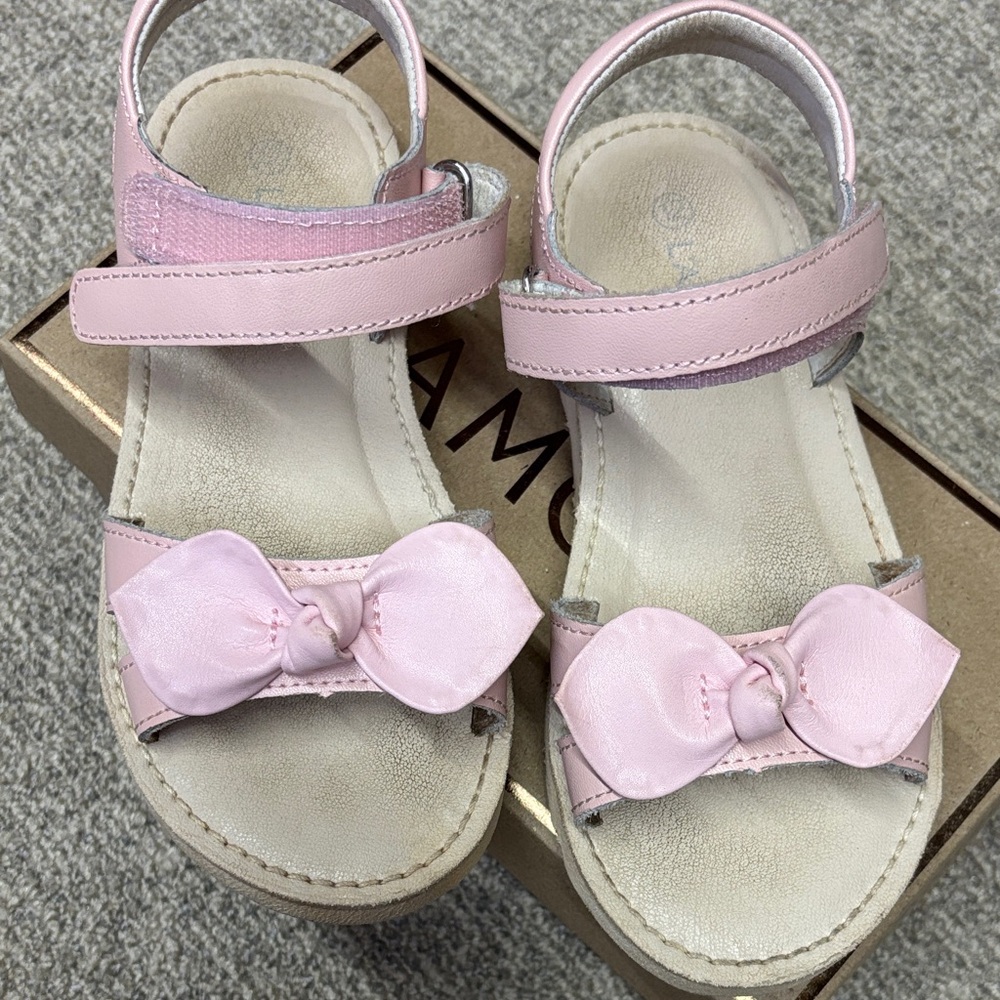 Pink Bow Kids L’Amour Sandals